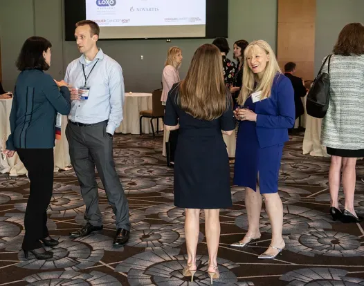 ASCO members at a networking event