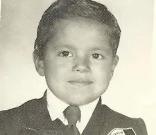 Vintage, black-and-white photo of Dr. Alfredo Quiñones-Hinojosa as a young child.