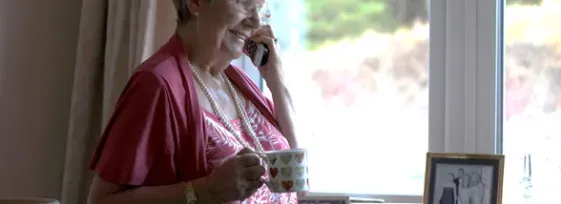 Elderly Woman on the Phone