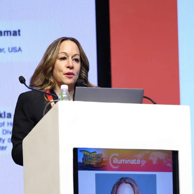 Dr. Stacy Loeb at conference